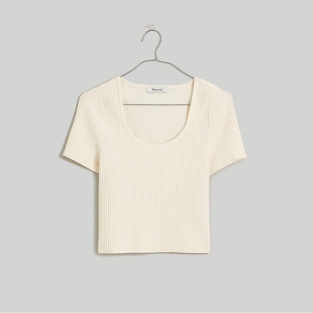Madewell ottoman cropped sweater tee